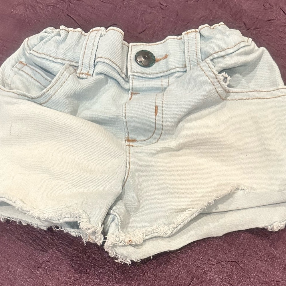 Light Blue Denim Shorts